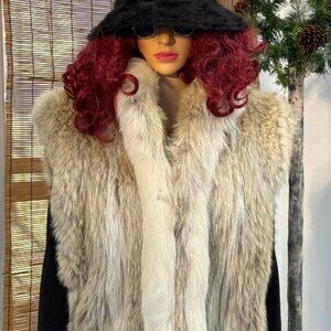 Vintage~'Paul's Wife' Fox Fur Vest~S/M